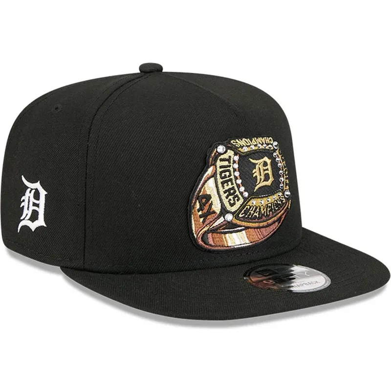 cappello-piatto-nero-snapback-9fifty-a-frame-ring-dei-detroit-tigers-mlb-di-new-era