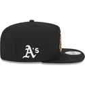 cappello-piatto-nero-snapback-9fifty-a-frame-ring-degli-oakland-athletics-mlb-di-new-era