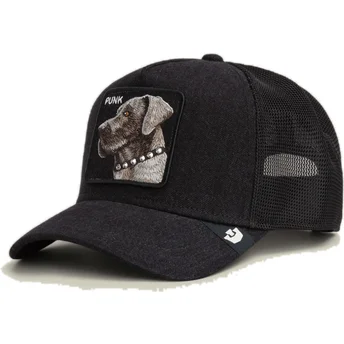 Cappellino trucker nero cane Punk Dawg That Dawg In Me The Farm di Goorin Bros.