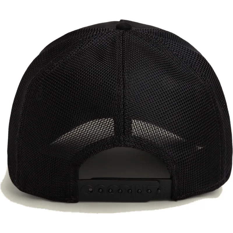 cappellino-trucker-nero-cane-doberman-black-out-doberman-metallic-the-farm-di-goorin-bros