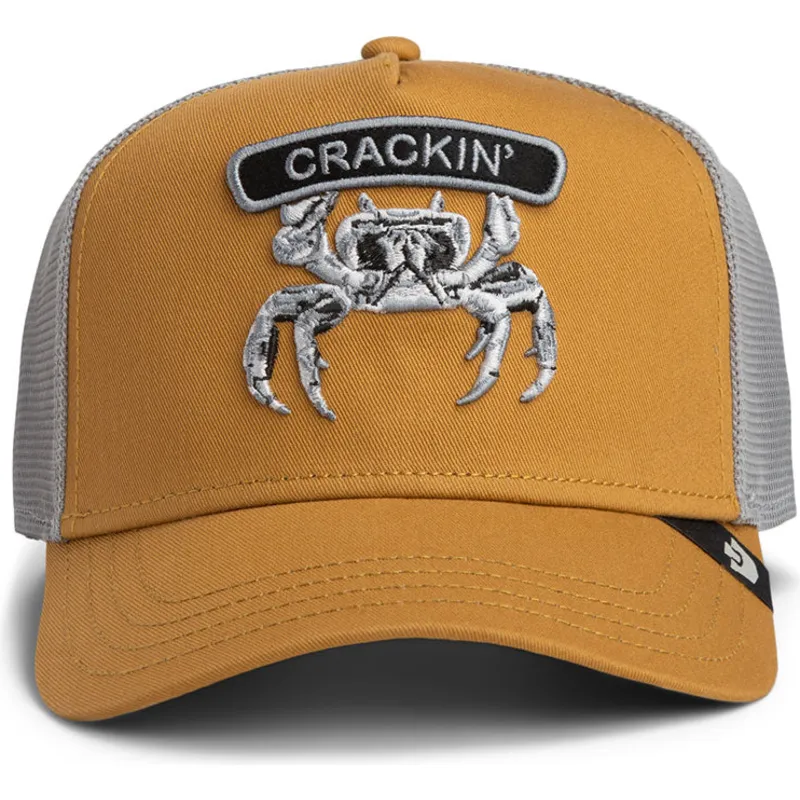 cappellino-trucker-marrone-granchio-classic-rocker-crackin-the-farm-di-goorin-bros