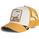 cappellino-trucker-marrone-per-bambino-gatto-curious-cat-mini-the-farm-di-goorin-bros