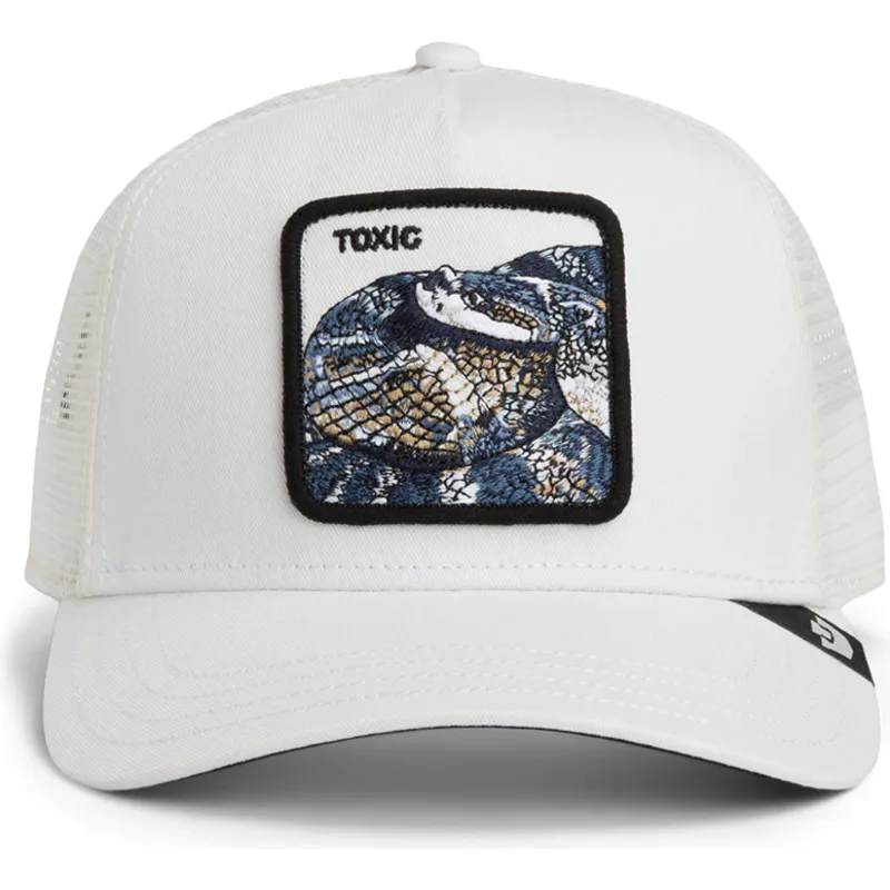 cappellino-trucker-bianco-serpente-toxic-the-farm-di-goorin-bros
