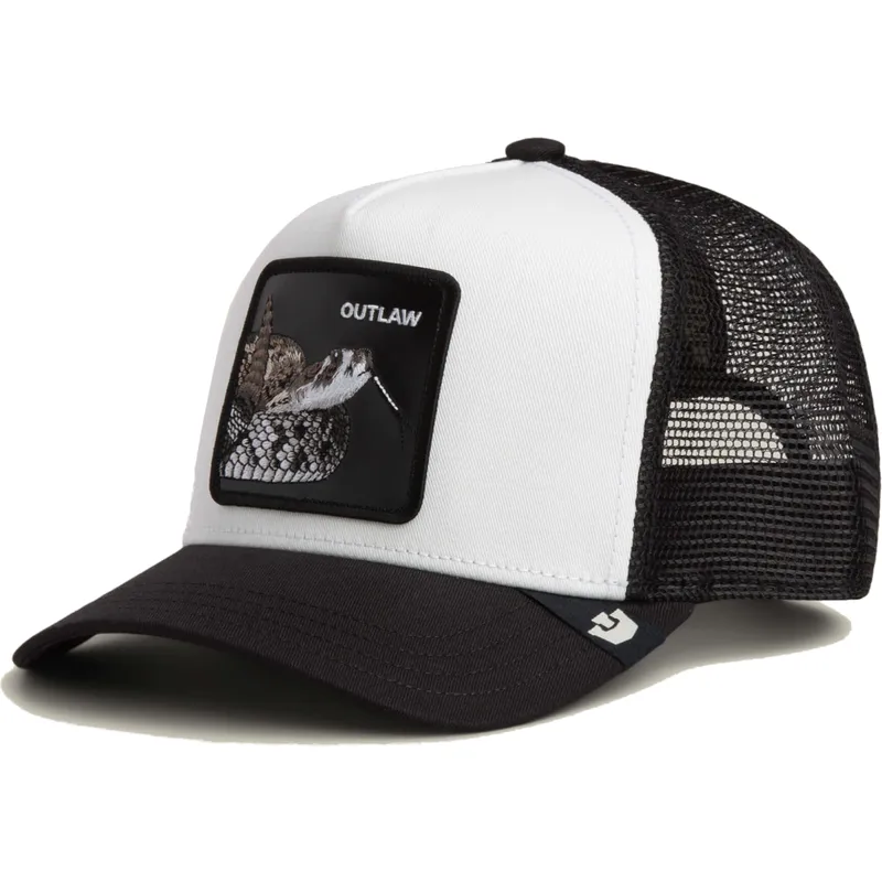 cappellino-trucker-bianco-e-nero-serpente-outlaw-the-farm-di-goorin-bros
