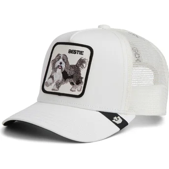 Cappellino trucker bianco cane Bestie The Farm di Goorin Bros.