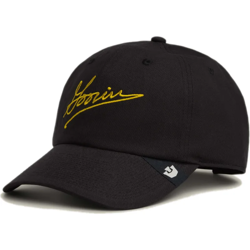 cappellino-visiera-curva-nero-regolabile-script-papa-di-goorin-bros