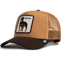 cappellino-trucker-marrone-per-bambino-cane-rottweiler-bad-boy-mini-the-farm-di-goorin-bros