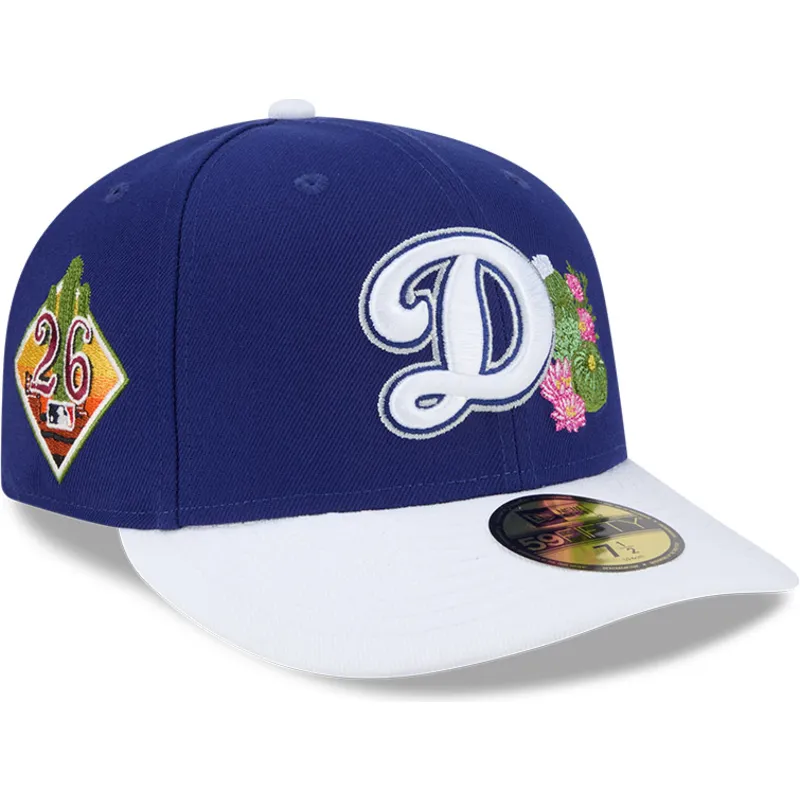 cappellino-curvo-blu-e-bianco-aderente-59fifty-spring-training-dei-los-angeles-dodgers-mlb-di-new-era