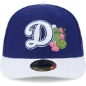 cappellino-curvo-blu-e-bianco-aderente-59fifty-spring-training-dei-los-angeles-dodgers-mlb-di-new-era