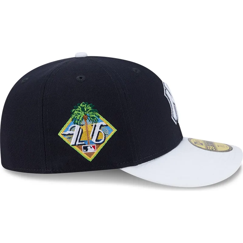 cappellino-curvo-blu-marino-e-bianco-aderente-59fifty-spring-training-di-new-york-yankees-mlb-di-new-era