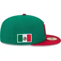 cappello-piatto-verde-chiuso-59fifty-mexico-2026-world-baseball-classic-di-new-era