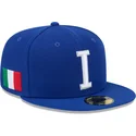 cappello-piatto-blu-chiuso-59fifty-italy-2026-world-baseball-classic-di-new-era