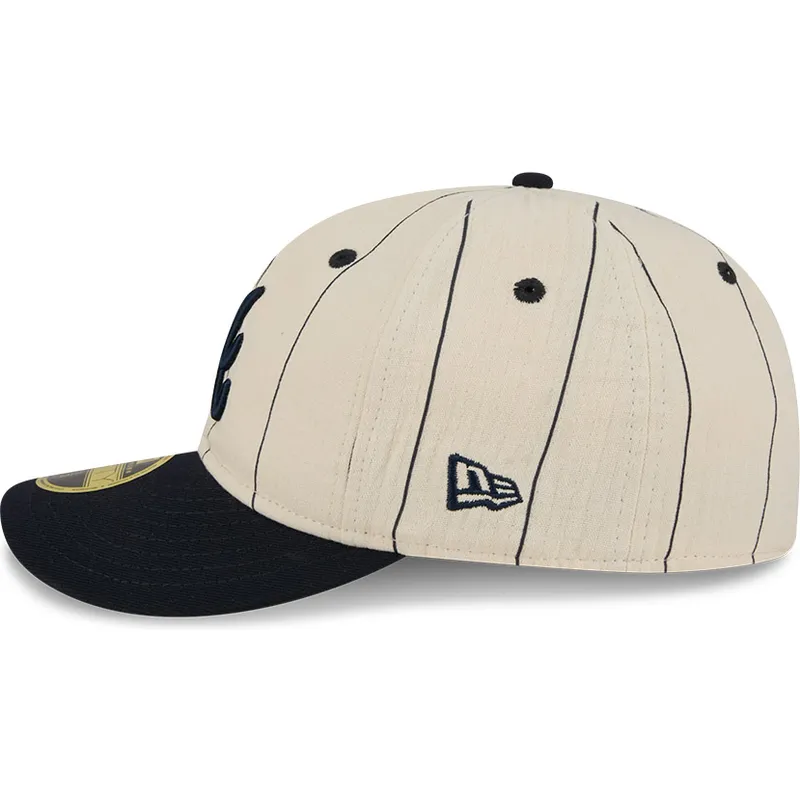 cappellino-curvo-beige-regolabile-59fifty-retro-crown-linen-di-atlanta-braves-mlb-di-new-era