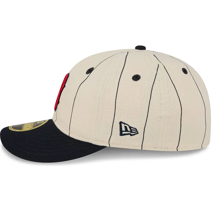 cappellino-curvo-beige-regolabile-59fifty-retro-crown-linen-dei-boston-red-sox-mlb-di-new-era