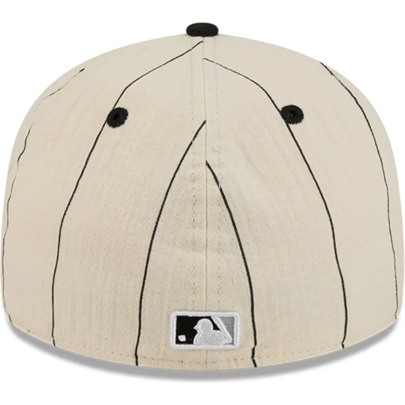 gorra-plana-beige-ajustada-59fifty-retro-crown-linen-de-chicago-white-sox-mlb-de-new-era