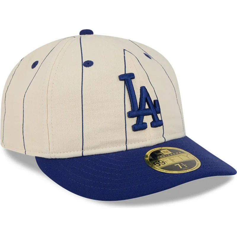 cappellino-curvo-beige-regolabile-59fifty-retro-crown-linen-dei-los-angeles-dodgers-mlb-di-new-era
