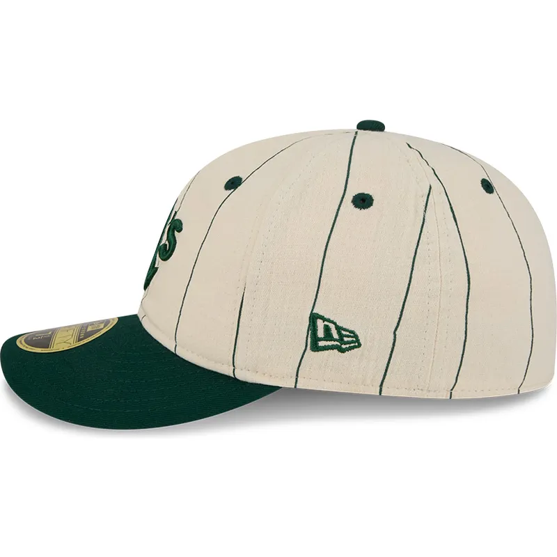 gorra-curva-beige-ajustada-59fifty-retro-crown-linen-de-oakland-athletics-mlb-de-new-era
