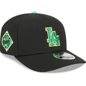 cappellino-curvo-nero-snapback-9seventy-stretch-snap-saint-patrick-s-day-dei-los-angeles-dodgers-mlb-di-new-era
