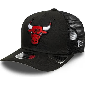 Cappellino trucker nero 9SEVENTY Stretch Snap Eg dei Chicago Bulls NBA di New Era