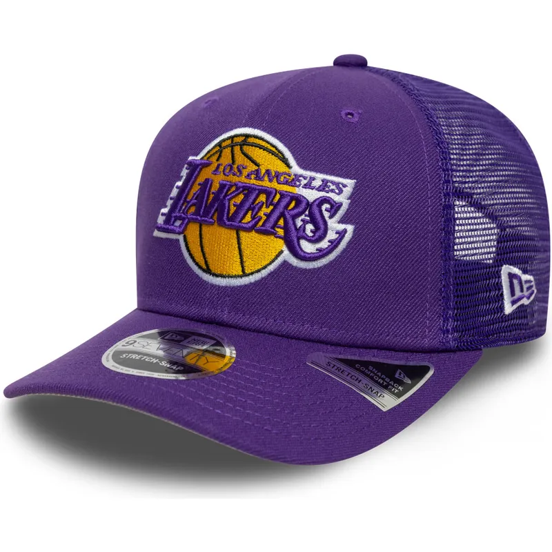 cappellino-trucker-viola-9seventy-stretch-snap-eg-dei-los-angeles-lakers-nba-di-new-era