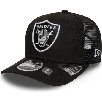 Cappellino trucker nero 9SEVENTY Stretch Snap Eg dei Las Vegas Raiders NHL di New Era