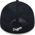 cappellino-trucker-nero-regolabile-con-logo-nero-39thirty-evergreen-neo-dei-los-angeles-dodgers-mlb-di-new-era