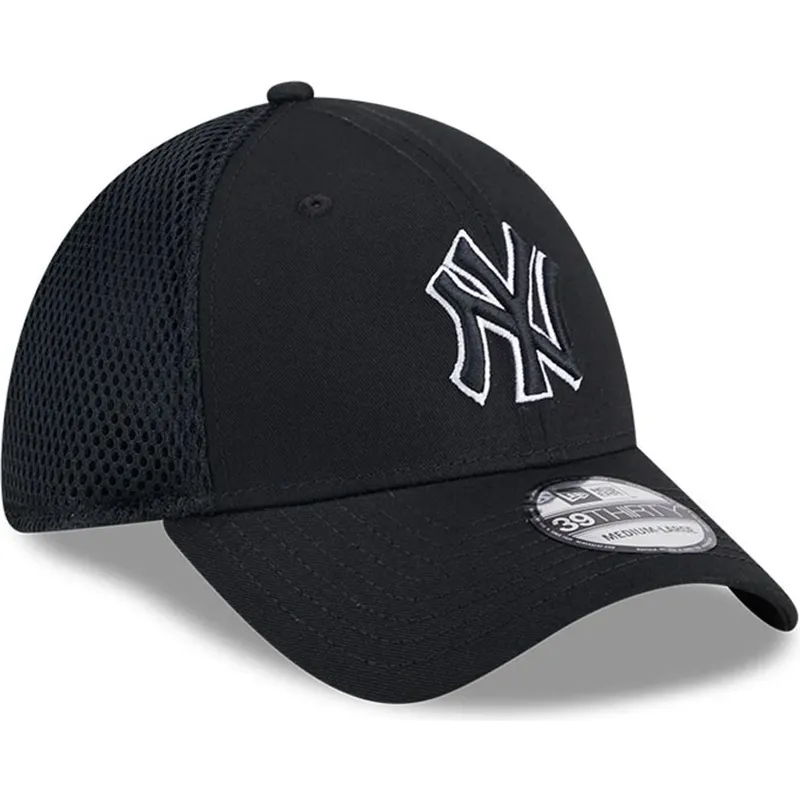 cappellino-trucker-nero-regolabile-con-logo-nero-39thirty-evergreen-neo-dei-new-york-yankees-mlb-di-new-era