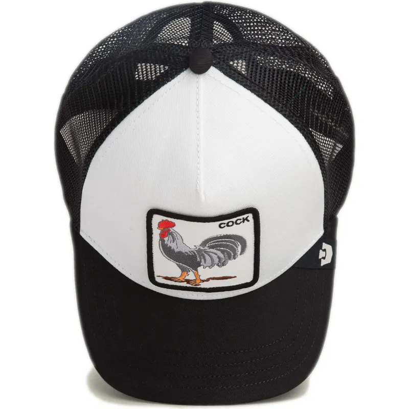 cappellino-trucker-bianco-e-nero-gallo-cock-rooster-the-farm-di-goorin-bros