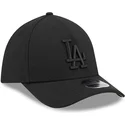 cappellino-curvo-nero-regolabile-con-logo-nero-39thirty-m-crown-a-frame-dei-los-angeles-dodgers-mlb-di-new-era