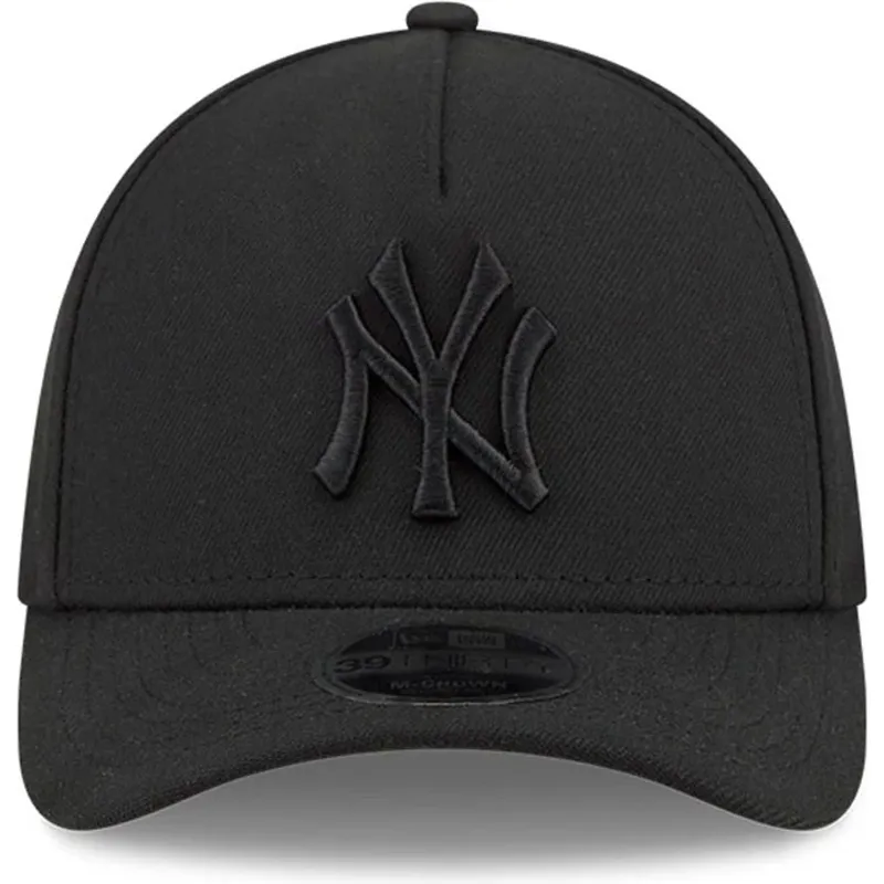 cappellino-curvo-nero-regolabile-con-logo-nero-39thirty-m-crown-a-frame-dei-new-york-yankees-mlb-di-new-era