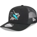 cappellino-trucker-nero-9seventy-stretch-snap-evergreen-di-san-jose-sharks-nhl-di-new-era