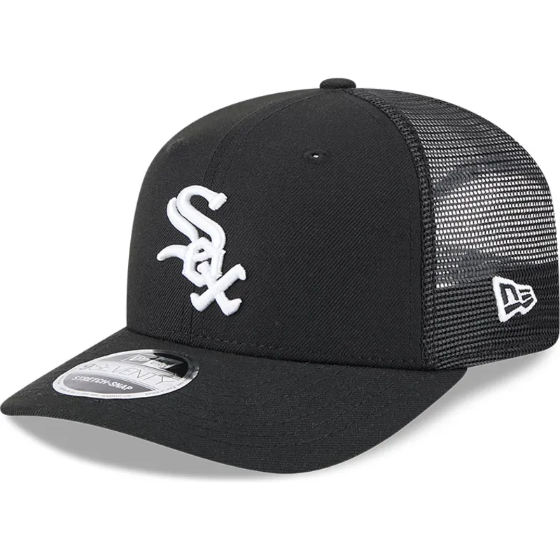 cappellino-trucker-nero-9seventy-stretch-snap-evergreen-dei-chicago-white-sox-mlb-di-new-era