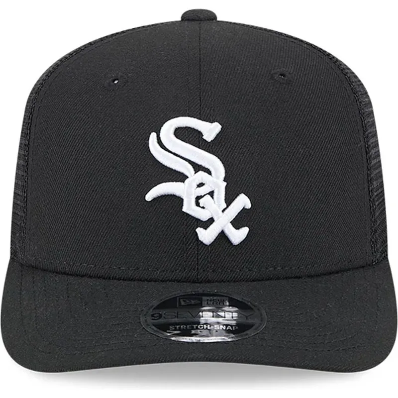 cappellino-trucker-nero-9seventy-stretch-snap-evergreen-dei-chicago-white-sox-mlb-di-new-era