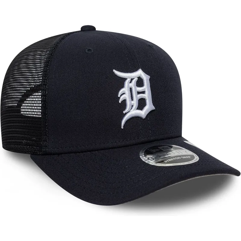 cappellino-trucker-blu-navy-9seventy-stretch-snap-evergreen-di-detroit-tigers-mlb-di-new-era