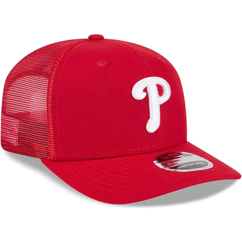 cappellino-trucker-rosso-9seventy-stretch-snap-evergreen-dei-philadelphia-phillies-mlb-di-new-era