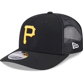Cappellino trucker nero 9SEVENTY Stretch Snap Evergreen dei Pittsburgh Pirates MLB di New Era