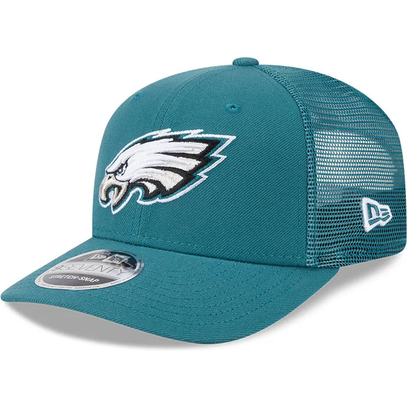 cappellino-trucker-verde-9seventy-stretch-snap-evergreen-dei-philadelphia-eagles-nfl-di-new-era
