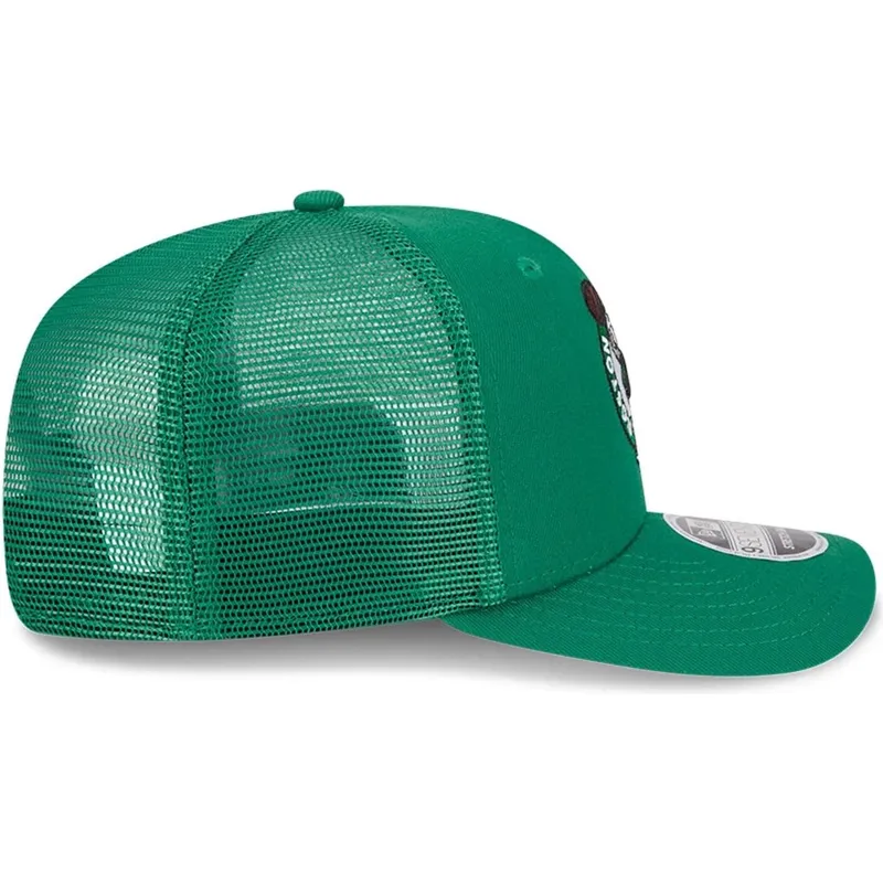 cappellino-trucker-verde-9seventy-stretch-snap-evergreen-dei-boston-celtics-nba-di-new-era