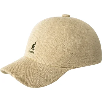 Cappellino curvo beige regolabile Bamboo Adj Spacecap di Kangol