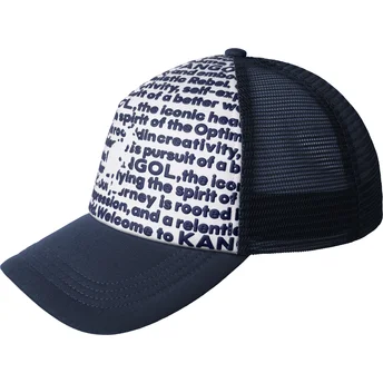 Gorra trucker azul marino Fine Print de Kangol