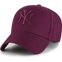 cappellino-curvo-granata-snapback-con-logo-granata-mvp-dei-new-york-yankees-mlb-di-47-brand