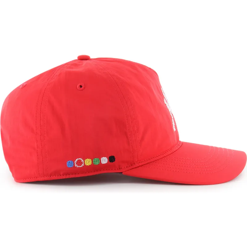 cappellino-visiera-curva-rosso-snapback-hitch-lc-eight-bit-hero-di-new-york-yankees-mlb-di-47-brand