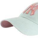 cappellino-curvo-verde-regolabile-con-logo-rosa-clean-up-ballpark-dei-new-york-yankees-mlb-di-47-brand