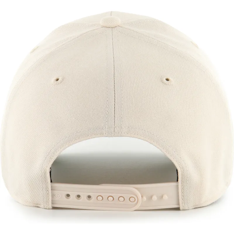 cappellino-curvo-beige-snapback-con-logo-viola-mvp-ballpark-dei-new-york-yankees-mlb-di-47-brand