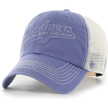 Cappellino trucker blu Clean Up Trailer Script Mesh dei Los Angeles Dodgers MLB di 47 Brand