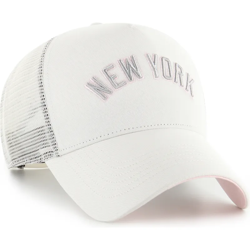cappellino-trucker-beige-e-rosa-offside-dt-soft-glow-script-dei-new-york-yankees-mlb-di-47-brand