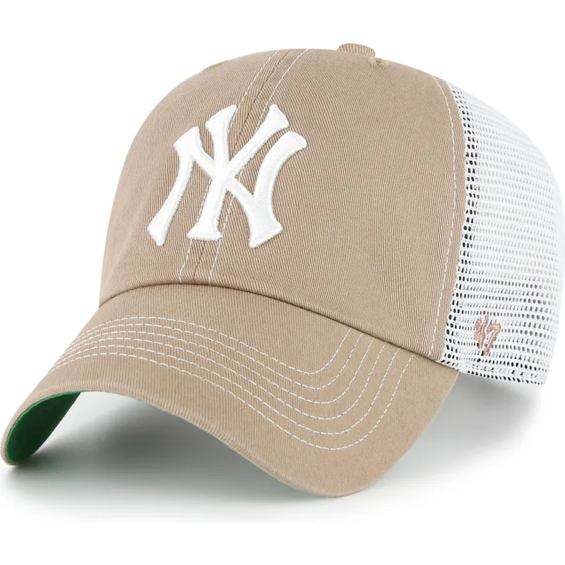 cappellino-trucker-marrone-clean-up-trawler-dei-new-york-yankees-mlb-di-47-brand