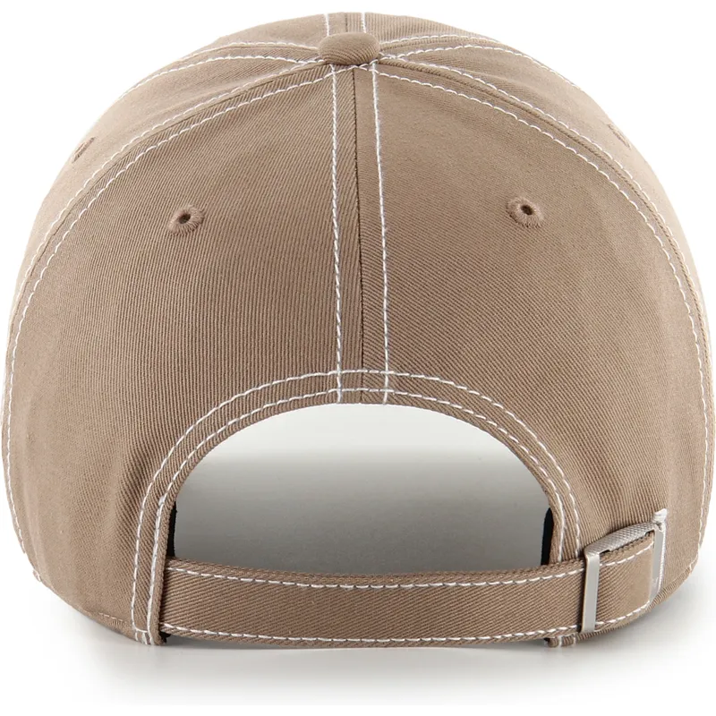 cappellino-curvo-marrone-regolabile-clean-up-contrast-stitch-dei-new-york-yankees-mlb-di-47-brand
