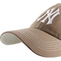 cappellino-curvo-marrone-regolabile-clean-up-contrast-stitch-dei-new-york-yankees-mlb-di-47-brand
