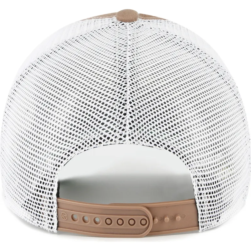 cappellino-trucker-marrone-clean-up-trawler-dei-los-angeles-dodgers-mlb-di-47-brand